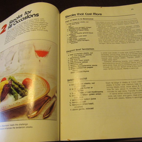 🥩🍖🍔 Vintage 1970's "BHG All-Time Favorite Beef Recipes" Cookbook - HC - Picture 9 of 13